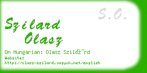 szilard olasz business card